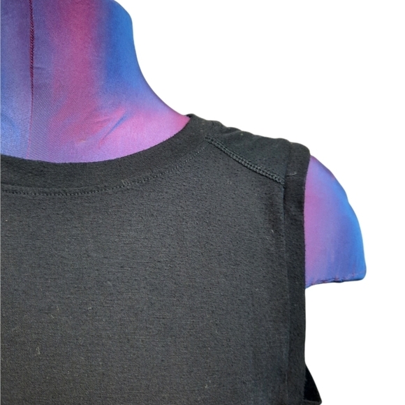 Athleta Black Muscle Tank Side‎ Cut Out Size XS Women's Yoga Top - Picture 3 of 8